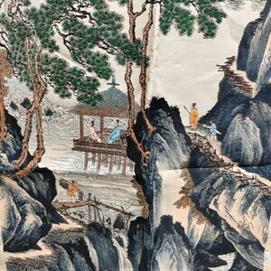 Raw Silk Weaved Chinese Hanging Wall Tapestry